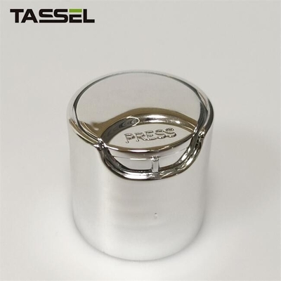 24/410 Shiny Silver UV Coated PP Disc Cap Plastic Bottle Cap for shampoo