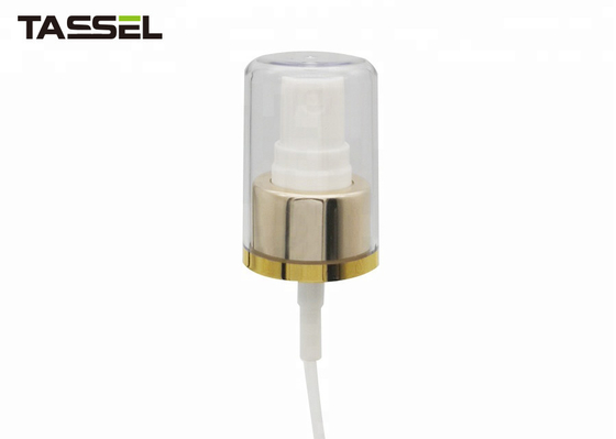 8 Oz Fine Mist Spray Bottles 250ml PE Bottle Shiny Gold Aluminum Sprayer