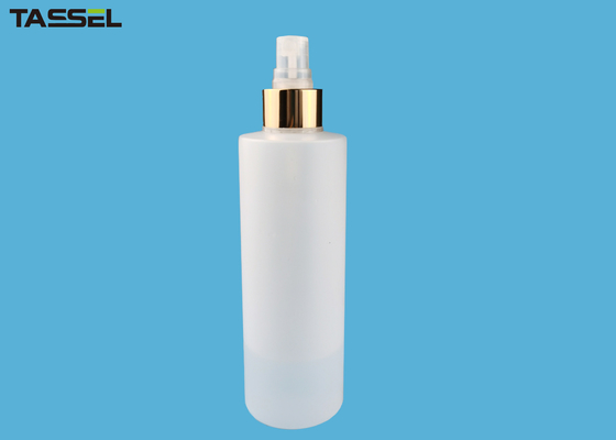 8 Oz Fine Mist Spray Bottles 250ml PE Bottle Shiny Gold Aluminum Sprayer