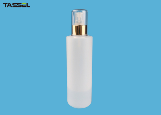 8 Oz Fine Mist Spray Bottles 250ml PE Bottle Shiny Gold Aluminum Sprayer