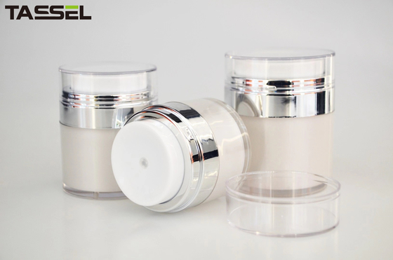 15g 30g 50g Plastic Airless Pump Jars Airless Cosmetic Containers
