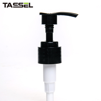 20/410 Black Ribbed Lotion Pump Top Lid 20mm 24mm 28mm