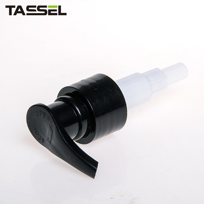 20/410 Black Ribbed Lotion Pump Top Lid 20mm 24mm 28mm