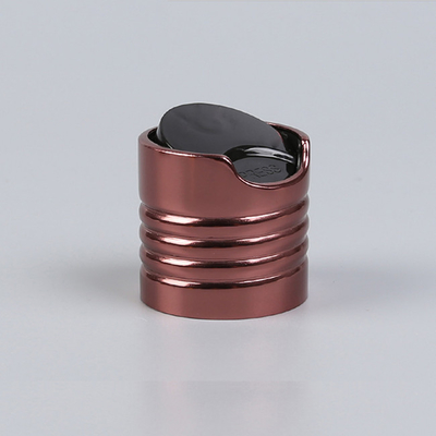 20-410 24-410 Disc Top Caps 20mm Shiny Brown Screw Aluminium