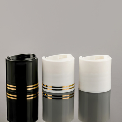 Tassel Gold Disc Top Caps 24/410 24mm White Screw Top Two Hot-Stamping Lines