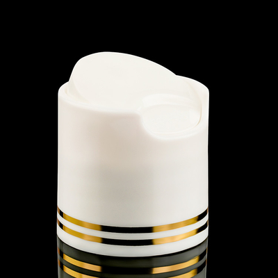 Tassel Gold Disc Top Caps 24/410 24mm White Screw Top Two Hot-Stamping Lines