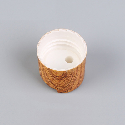 Tassel 28-410 Lotion Bottle Caps Wooden Effect Plastic Bottles Disc Top Caps