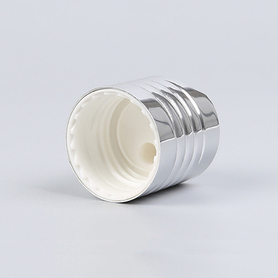 Tassel 24/410 Shiny Silver Aluminium Screw Cap Dispenser Shampoo Bottle Caps