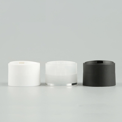 24MM 20MM Black Disc Top Cap 24/410 Double Wall Wide Frosted Cream Plastic Bottle Lids
