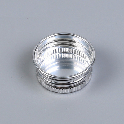 Aluminium Shiny Silver Disc Top Caps 20/410 For Food Skin Personal Care