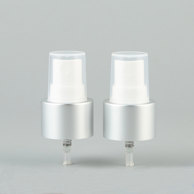 24mm Matte Silver Aluminum Perfume Sprayer Cap 18/410 20/410 24/410 28/410