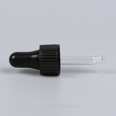 18/410 plastic oil dropper 5ml 3ml Ribbed Closure Silicon Teat Glass Bulb Pipette