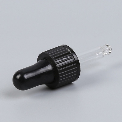 18/410 plastic oil dropper 5ml 3ml Ribbed Closure Silicon Teat Glass Bulb Pipette