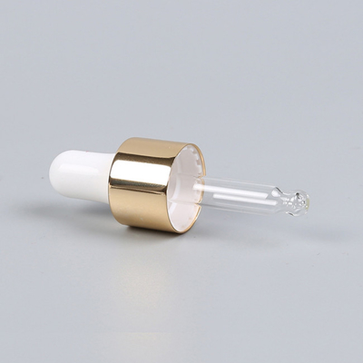 60ml Essential Oil Dropper Caps Tops Shiny Gold Aluminium  20/410
