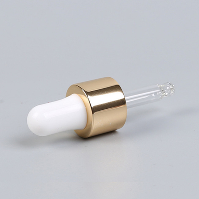 60ml Essential Oil Dropper Caps Tops Shiny Gold Aluminium  20/410