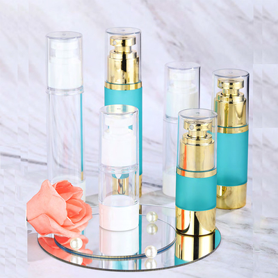 120ml 75ml 60ml Airless Pump Bottle Transparent Lotion Dispensing