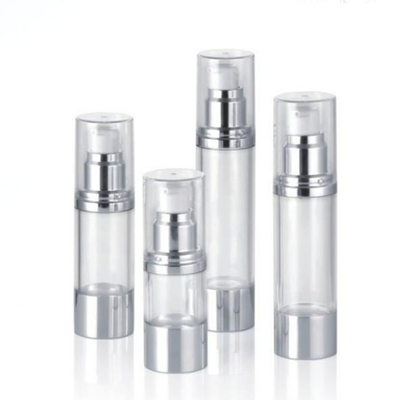 Airless Pump Bottle AS Bottle with Aluminium Pump 15ml 30ml 40ml 50ml