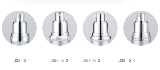 Foundation Airless Vacuum Pump Lotion Bottle Shiny Silver Cream Pump Matte Silver Cap