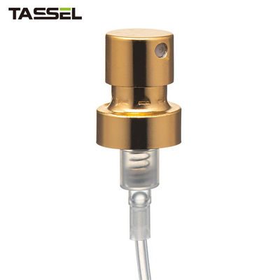 Crimp On Perfume Mist Sprayer Shiny Gold Aluminium Cap 11mm 12mm 14mm 15mm 0.08ml