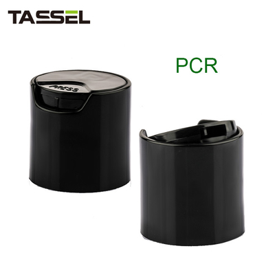 PCR 24/410 Black Disc Caps Bottle Cap For Shampoo Lotion Products
