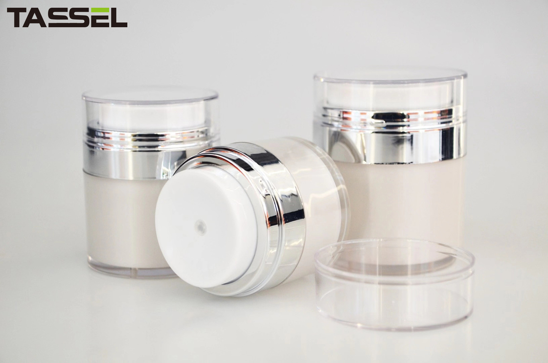 15g 30g 50g Plastic Airless Pump Jars Airless Cosmetic Containers