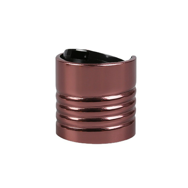 20-410 24-410 Disc Top Caps 20mm Shiny Brown Screw Aluminium