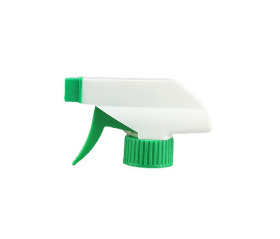 Acid Resistant 750ml Spray Bottle 32 Oz Trigger Sprayer Green And White 24mm 28mm