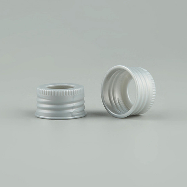 PP Pearlized Silver Collar Dropper Tops For Essential Oil Dropper