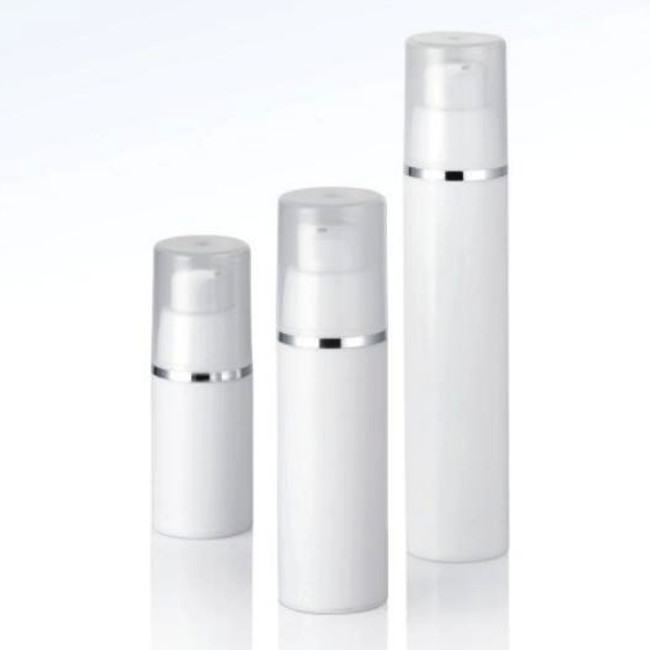 15ml 30ml 50ml White PP Airless Pump Bottles With PP Cap for Serum and Cream