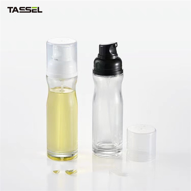 200ml Clear Oil Spray Glass Bottle Adjustable Dosage For Food Cook